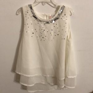 Japna Kids Girls shirt, Sz 10 with sequins